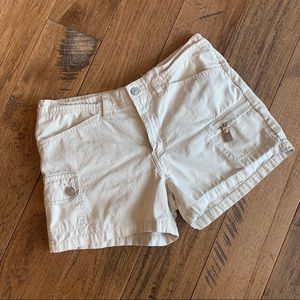 SQZ Jean Soft Khaki Shorts Size 5/6 Zip Poket
